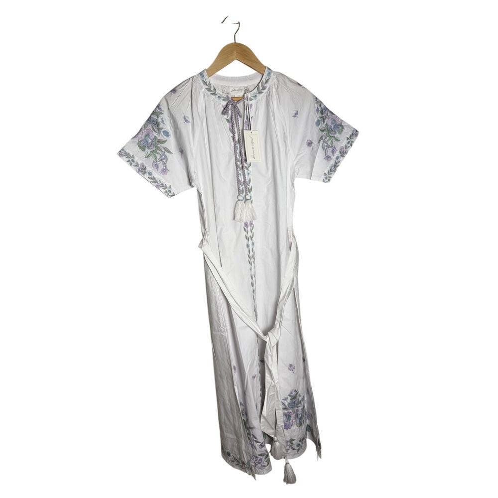 NWT Limited Edition AERIN x Julia Amory embroidered CORDELIA COATUE DRESS Sz. S - Picture 3 of 7
